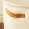 Organisation Japanese Ins Style Fabric Storage Basket Underwear Dirty Klädkorg med handtag som skarvar utfällbar förvaringshink Tvätt