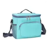 Dinnerware Sets Lunch Bag PEVA Cooler With Side Pocket Handle Long Lasting Beach Picnic Thermal Insulated