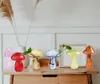 Vase Mushroom Bottle Hydroponicsクリアガラスフラワーバッド花瓶アレンジリビングホームデスクトップ装飾