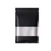 Heat Sealable Zip per Top Food Gift Snacks Small Packaging Bag Matte Window Smell Proof Flat Pouches Lock Aluminum Foil