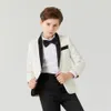 Suits Boy S Casual Blazer Flower Boy Dress for Wedding Children Formell kläder Barn S Jacquard Suit 230506