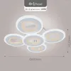 Plafondlampen moderne led kroonluchter voor woonkamer decoratie slaapkamer Kitkern verstelbare helderheid app -controle controle