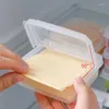 Garrafas de armazenamento recipiente de cozinha queijo manteiga fatia caixa de frutas vegetais de manutenção fresca