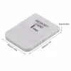 PS1 Memory Card 1 Mega Memory Card For Playstation 1 PS1 PSX Game Useful Practical Affordable White 1M 1MB