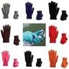 Cinq doigts gants unisexe hiver cachemire tricot silicone antidérapant épaissir chaud polaire bras magique chauffe-main tricoté long sans doigts