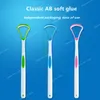 1pc Tongue Scraper Soft Silicone Tongue Brush Cleaning The Surface of Tongue Oral Cleaning Brushes Cleaner Fresh Breath Health Toothbrushes AccessoriesManual