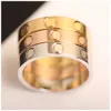 Anneau à vis Anneau de mariage Anneaux d'amour pour femmes Designer Anneaux Designer Bijoux Bijoux en or Bague Homme Bijoux Femme Schmuck Anello Oro anelli Donna Anillos Hombre