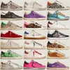 2024 Designer Star Sneaker New Italy Brand Women Sneakers Super Star Shoes Golden Sequin Classic White Do-Old Dirty