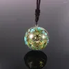 Pendant Necklaces Orgonite Necklace Sacred Geometry Flower Of Life Gemstone Crystals Orgone Jewelry E-Energy Protection Spiritual Healing