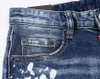 DSQ slim blue Jeans para hombre Cool Guy Jeans agujero Clásico Hip Hop Rock Moto Diseño casual Denim desgastado DSQ2 Jeans 404