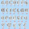 925 silver beads charms fit pandora charm Twenty-six English Alphabet Silicone Fixing Clip Watch