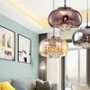 Hängslampor moderna K9 Crystal Lamp Glass Shade Cristal Chandeliers for Living Bedroom Dinning Room Ljusarmaturer
