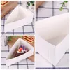 Emballage cadeau 20 PCS Gâteau Conteneur Triangle Dessert Boîte Boulangerie Transporteur Cupcake Conteneurs Boîtes Gâteau Au Fromage Tarte Carton Support Transporteurs Plateau