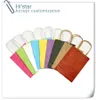 Shopping Bags 20 pcs Gift Kraft Paper Bag Party Retail Brown with Handles 100 Recyclable 230506