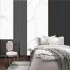 Wallpapers Custom 3D Po Modern European Style Black White Marble Strip Background Wall Mural Bedroom Living Room Waterproof Wallpaper
