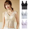 Camisoles & Tanks Elegant Cami Vest Sexy Comfortable Bra Back Split Lace