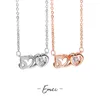 Pendant Necklaces Necklace 520 Digital Smart Temperament Female Clavicle Chain Valentine's Day Gift Romance Fashion Jewelry