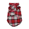 Dog Apparel Plaid Clothes Summer Shirts For Small Medium Dogs Pet Clothing Yorkies Chihuahua Sale 11by22S1