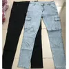 بنطلون جينز للرجال سروال الرجال يغسلون ألوان صلبة متعددة الجيدين جينز شحن الجينز بالإضافة إلى الحجم بنطلون غير رسمي