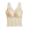 Camisoles & Tanks Elegant Cami Vest Sexy Comfortable Bra Back Split Lace