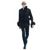 Men's Suits Suit Jacket Lace Design European And American Fashion Trend Large Black Personalized Dance Performance Top
