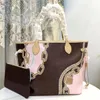 Handtas Tote Bag Dames Designer Schoudertas Echt leer make-up tas Oude bloem Crossbodytassen portemonnee Kettingen Touwen Bedrukt Verstelbaar Afneembare kaarthouder