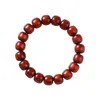 Strand Red Sandalwood Old Type Beads Wooden Buddha Bracelet Bucket Single Loop Stationery Jewelry Gifts