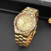 Montre pour hommes étanche 41MM Lady Watch 36mm calendrier Bracelet hommes montres d'affaires pointeur lumineux Montre De Luxe bracelet en acier or