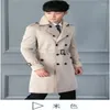 Trench maschili Spring in stile autunno di primavera a vento a vento da uomo lungo le campere casual di moda coreano de hombre invierno