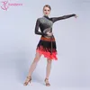 Stage Wear L-17110 Sukienka dla dorosłych kostium tańca łacińskiego Tassel Kobiety do rywalizacji