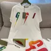 designerska mens t shirt Summer New Style Kobiety Top Hafdery z literami TEES KRÓTKA RĘKA Swobowa jakość 100% bawełniana odzież damska koszula