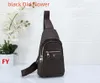 2023 Designer Luxury Wallet Men's Chest Bag Outdoor Shoulder Bag Mini Shoulder Bag Women's Handbag Sticked Shoulder Strap Fashion Travel Waist Bag Brun Flower Ngyp