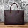 Valigette NZPJ Borsa casual in pelle da uomo retrò Borsa casual da lavoro in pelle bovina Strato superiore Borsa sottile per laptop da 16 pollici 230506