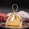 Gift Wrap Creative Cloth Bag Iridescence Silver Silk Tying Ribbon Leaf Wedding Party Candy Jewelry Receiving B054D