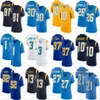 10 Justin Herbert Custom Football Jersey Quentin Johnston Derwin James Jr Khalil Mack JC Jackson Keenan Allen Joey Bosa Austin Ekeler LaDainian Tomlinson