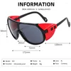 Sunglasses YAMEIZE Y2K Men One Piece Sun Glasses Women Steampunk Sports Ridding Shades Trendy Eyewear Uv400 2023 Gafas De Sol