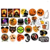 Stickers muraux 50/100 pièces Halloween citrouille décoration Graffiti reproductible étui de téléphone portable planche à roulettes valise étanche