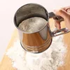 Baking Tools Flour Sifter Stainless Steel Non-slip Sieve Hand-press Type Filter Powder Anti-rust Handheld