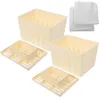 Peynir Araçları Tofu Basın Makinesi Baskı Ayağı Süzgeç Süzgeç Kiti Yapma Aracı Kalıplar Bez Kalıp Pres Bölmesi bezi Su Ahşap Tepsi 230506