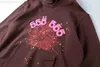 23ggヴィンテージラックスファッションスパイダーフード付きプルオーバーレッドSP5der Young Thug 555 Angel Hoodie Men High Quality Shoe Printing Web BlazersサイズXL