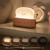 Nachtlichten schattig licht toast lamp dimable led bierblader USB oplaadbaar en timer setting kinderslaapkamer slaap