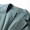 Costumes pour hommes Blazers Costume décontracté 2023 printemps/été nouveau mince couleur unie unique jeunesse occidentale facile à repasser léger costume d'affaires de luxe