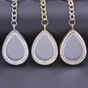 Keychains 5pc Teardrop Crystal Keychain for Women Glass Floating Charm Water Drop Locket Pendant Trendy Jewelry Gift Supplies