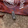 Keychains Vintage Norse Runes Symbol Othala Keyring Mens rostfritt stål vikingar Vegvisir Amulet Skandinaviska manliga smycken gåvor