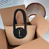 Designer Woven Tote Bag Frauen Strand Taschen Mode Brief Dekoration Handtasche Hobo Schulter Tasche Männer Luxus Totebag Offene Einkaufstasche