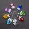 Garden Decorations 8PCSLot Crystal Suncatcher Hanging Pendant Angel Handmade Ornament Wedding Home Fengshui Decoration 230506