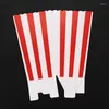 Papel de regalo Professional12 Cinema Stripes Treat Party Small Candy Favor Popcorn Bolsas Cajas Rojo