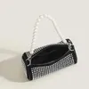 Evening Bags 2023 Diamond Bag Women Fashion Party Barrel Shaped Handbags Female Chains Purse