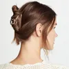 Haarspangen Frauen Mädchen Geometrische Krallenklemmen Metallkrabben Mondform Clip Einfarbige Haarnadel Großes Zubehör