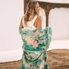 فساتين غير رسمية طويلة شاطئ شاطئ من القطن ، فستان سد دي برايا ، تستر على Kaftan Sarong Vestido Swim Ropa Playa Tunic